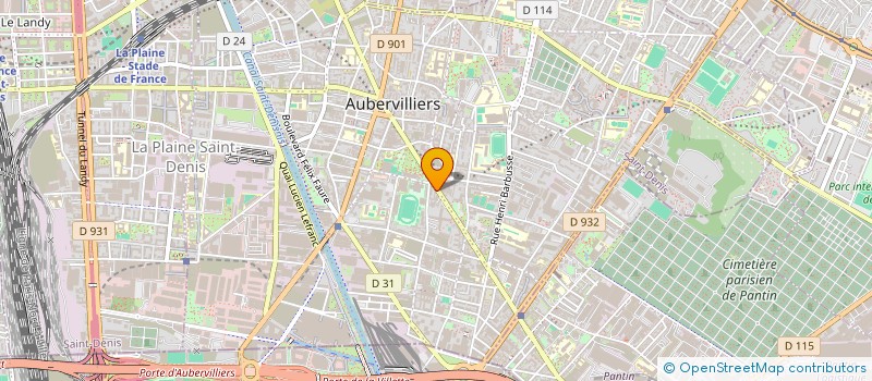 localisation de l'entreprise EXCEL EUROPE  AUBERVILLIERS