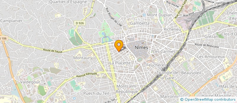 localisation de l'entreprise EXCEL'IM  NIMES