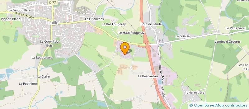 localisation de l'entreprise EXCEL IMMO  LAILLE