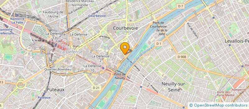 localisation de l'entreprise EXCEL-NET à COURBEVOIE