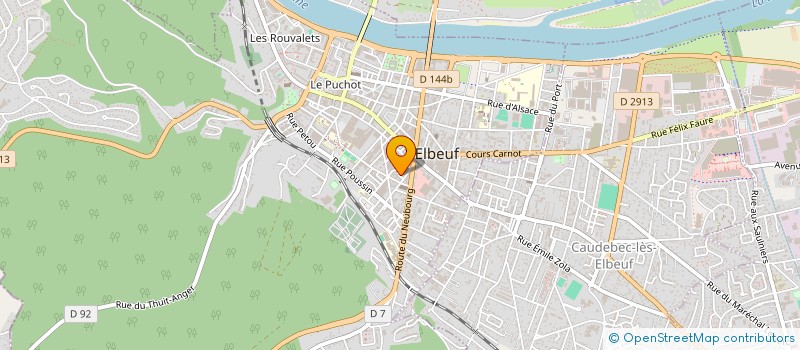 localisation de l'entreprise EXCEL NET à ELBEUF