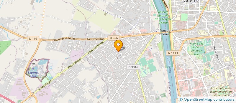 localisation de l'entreprise EXCEL PESAGE  AGEN