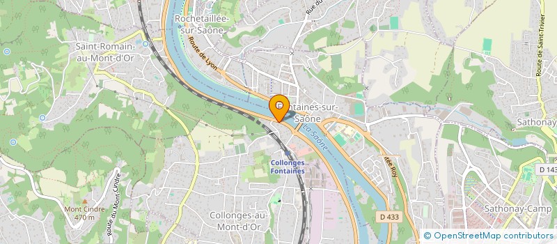 localisation de l'entreprise EXCEL PISCINES  COLLONGES-AU-MONT-D'OR