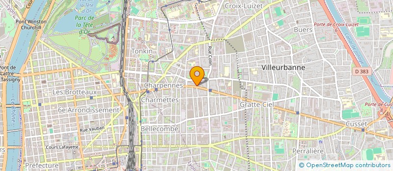 localisation de l'entreprise EXCEL PROMOTION  VILLEURBANNE