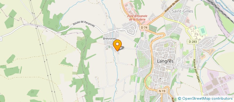 localisation de l'entreprise EXCEL SV  LANGRES