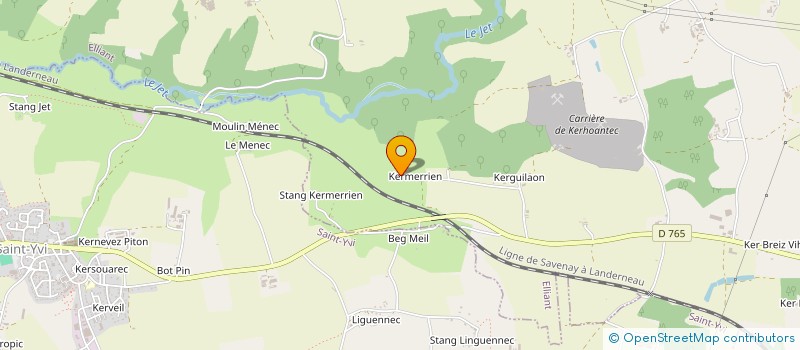 localisation de l'entreprise EXCEL'TOIT  ELLIANT