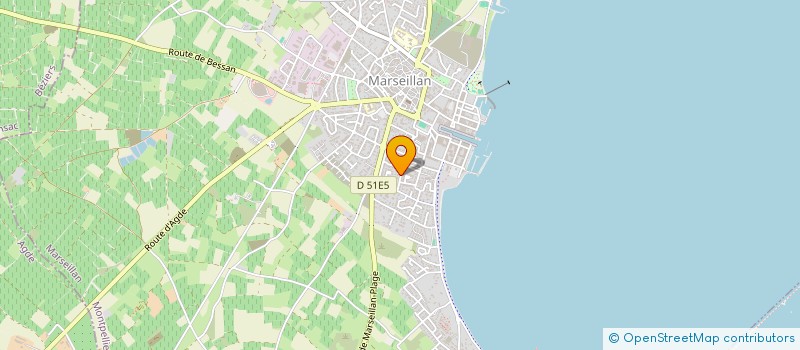 localisation de l'entreprise EXCEL TOITURE à MARSEILLAN