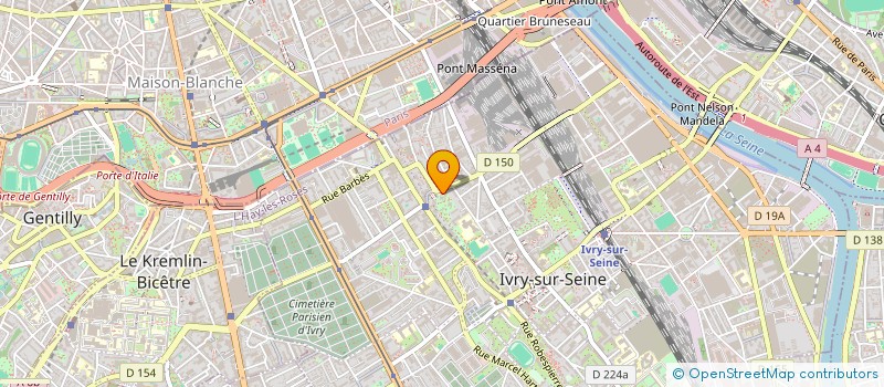 localisation de l'entreprise EXCEL TRANSPORT  IVRY-SUR-SEINE