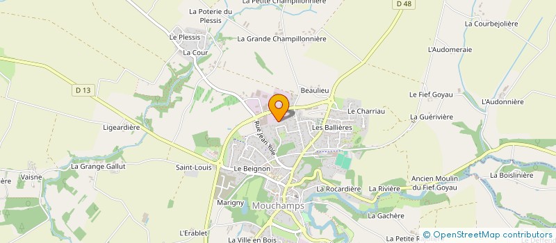 localisation de l'entreprise EXCELDIAM à MOUCHAMPS