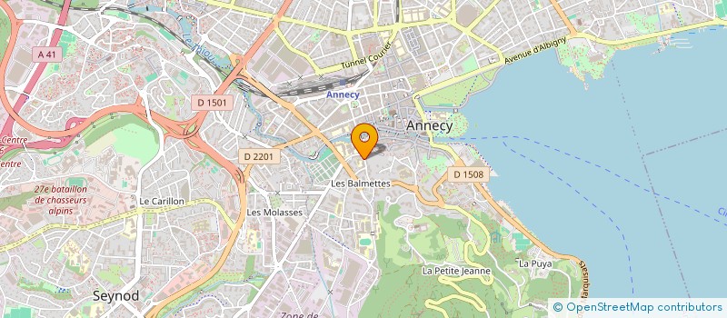 localisation de l'entreprise EXCELENCE74 à ANNECY