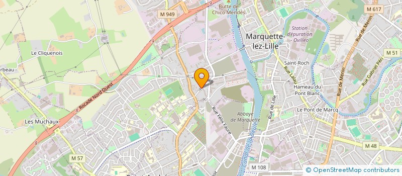 localisation de l'entreprise EXCELESSENS  MARQUETTE-LEZ-LILLE