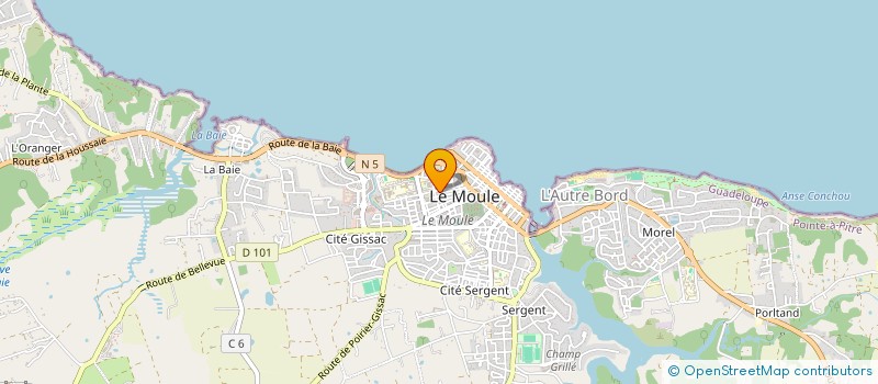 localisation de l'entreprise EXCELIUM à LE MOULE