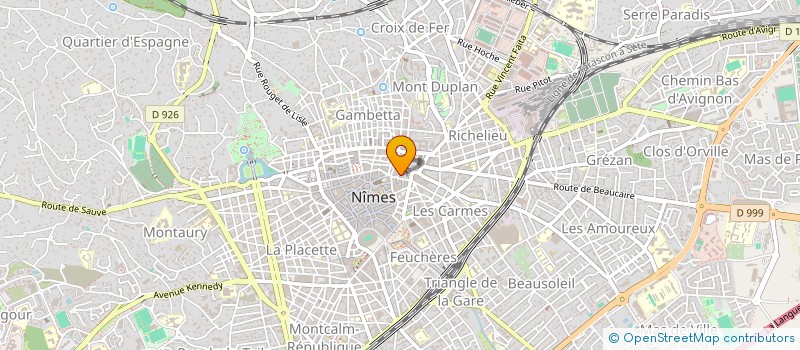 localisation de l'entreprise EXCELL AUTO à NIMES