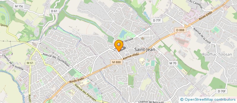 localisation de l'entreprise EXCELL'AUTO  SAINT-JEAN