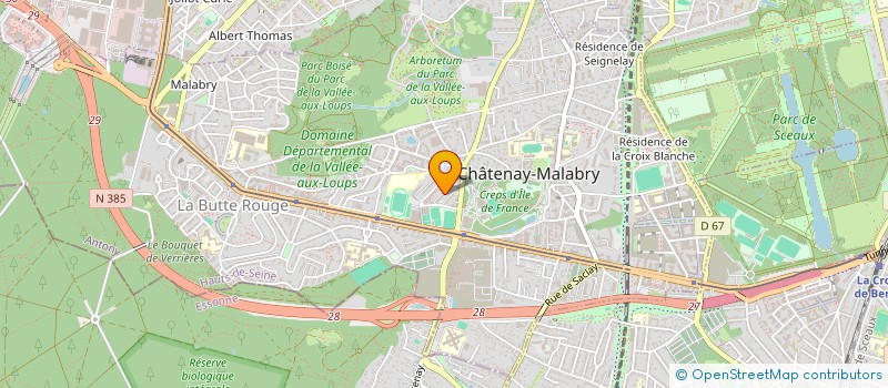 localisation de l'entreprise EXCELL AUTO SERVICES à CHATENAY-MALABRY