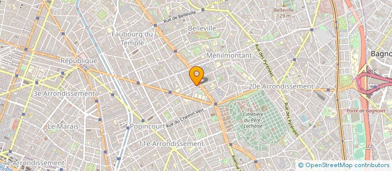localisation de l'entreprise EXCELL BAT à PARIS