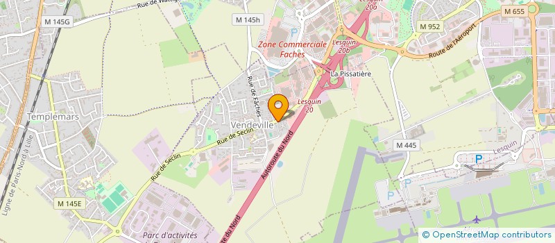 localisation de l'entreprise EXCELL' DANSE  VENDEVILLE