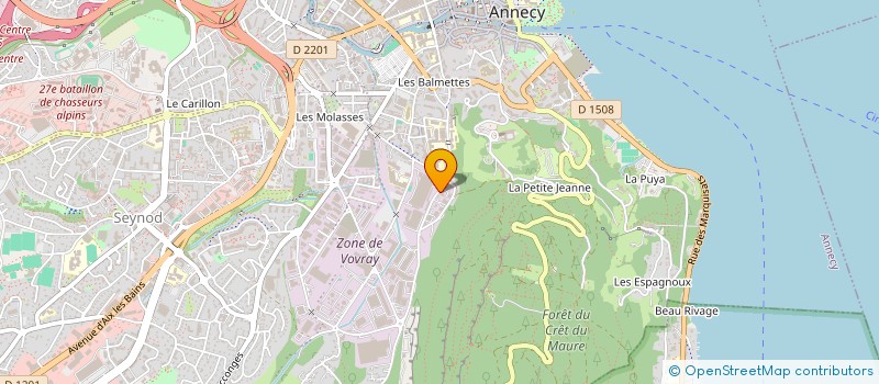 localisation de l'entreprise EXCELL'ENSEIGNES à ANNECY
