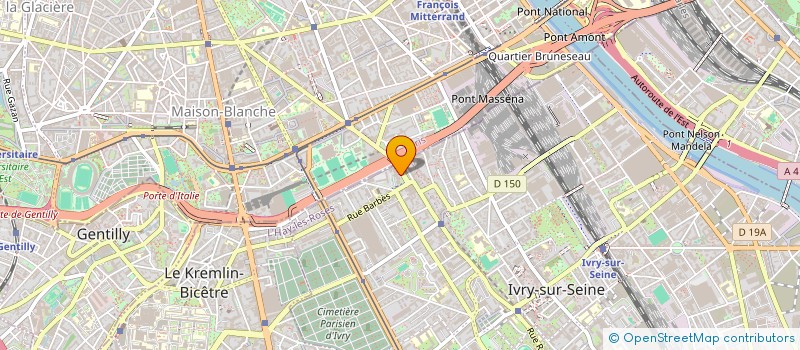 localisation de l'entreprise EXCELL TEAM à IVRY-SUR-SEINE