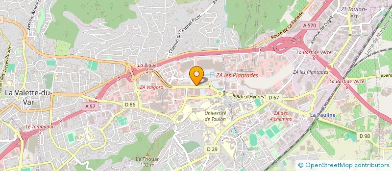 localisation de l'entreprise EXCELLE CUISINES à LA VALETTE-DU-VAR