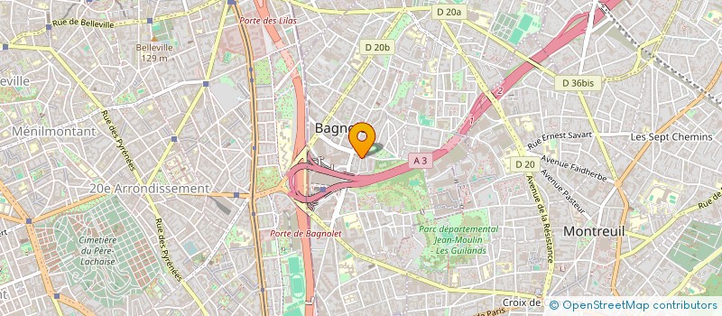 localisation de l'entreprise EXCELLE EVENT à BAGNOLET