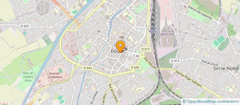 localisation de l'entreprise EXCELLE RH à DOUAI