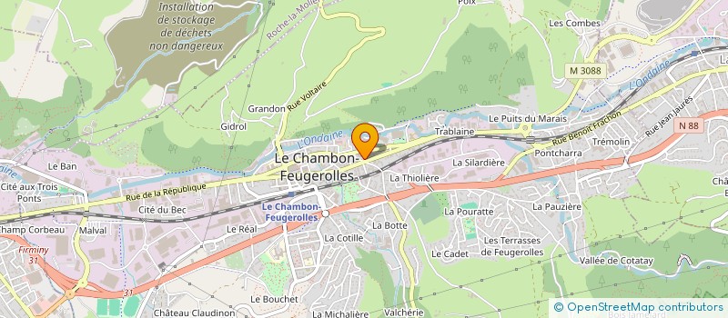 localisation de l'entreprise EXCELLENCE à LE CHAMBON-FEUGEROLLES