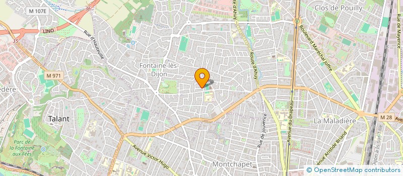 localisation de l'entreprise EXCELLENCE à FONTAINE-LES-DIJON