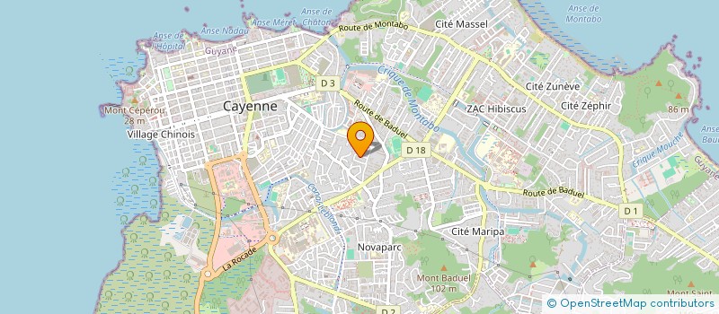 localisation de l'entreprise EXCELLENCE  CAYENNE