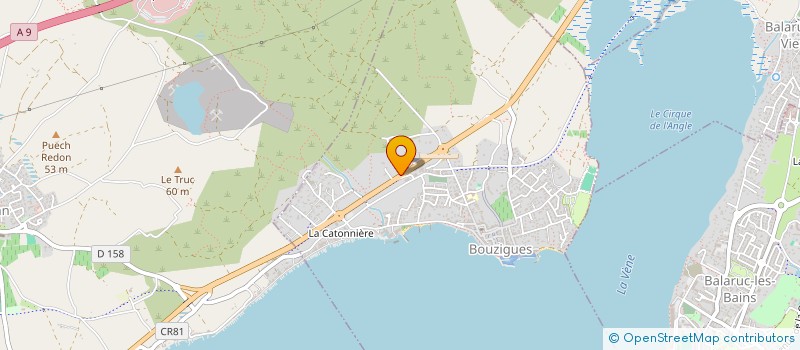 localisation de l'entreprise EXCELLENCE AUTO 34  BOUZIGUES