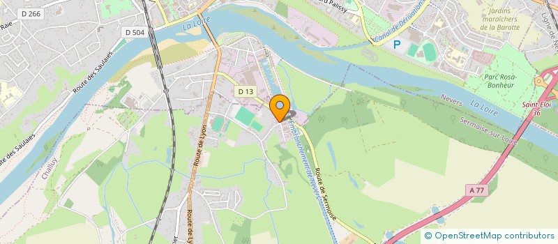 localisation de l'entreprise EXCELLENCE AUTO 58  SERMOISE-SUR-LOIRE