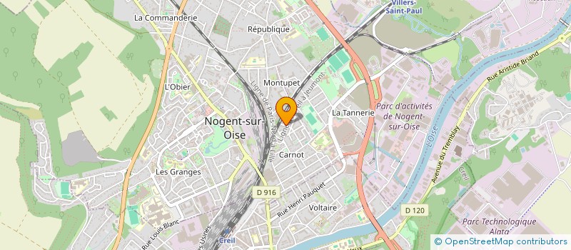 localisation de l'entreprise EXCELLENCE AUTO  NOGENT-SUR-OISE