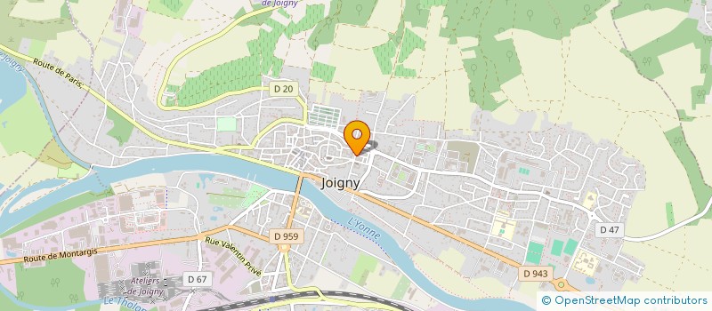 localisation de l'entreprise EXCELLENCE BONHEUR SERVICES à JOIGNY