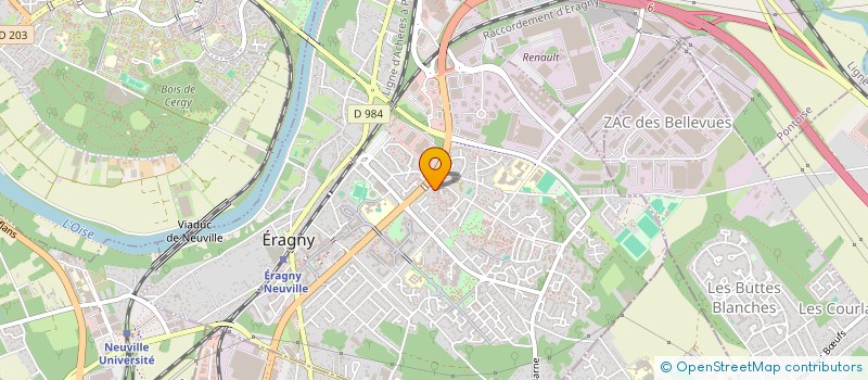 localisation de l'entreprise EXCELLENCE CAB  ERAGNY