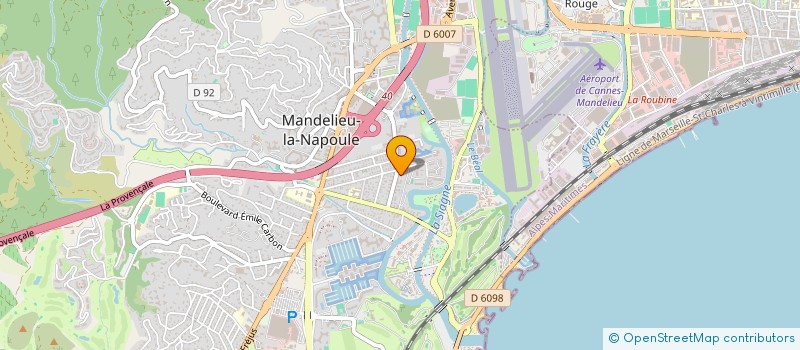 localisation de l'entreprise EXCELLENCE CARRELAGE  MANDELIEU-LA-NAPOULE