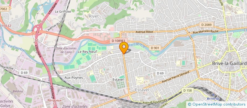 localisation de l'entreprise EXCELLENCE CARS  BRIVE-LA-GAILLARDE