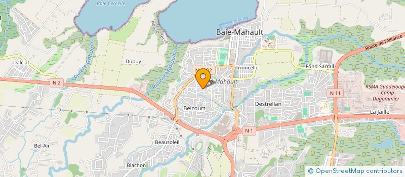 localisation de l'entreprise EXCELLENCE CONDUITE  BAIE MAHAULT