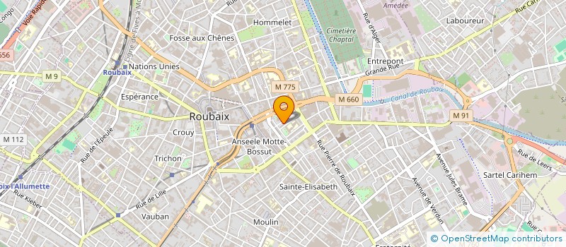 localisation de l'entreprise EXCELLENCE HYGIENE  ROUBAIX