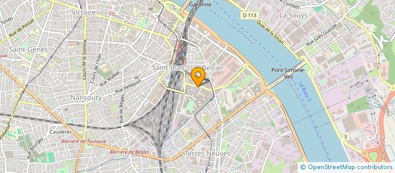 localisation de l'entreprise EXCELLENCE LANGUE ACADEMY  BORDEAUX