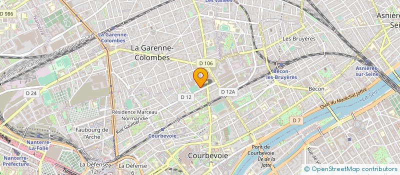 localisation de l'entreprise EXCELLENCE MEDIA à COURBEVOIE