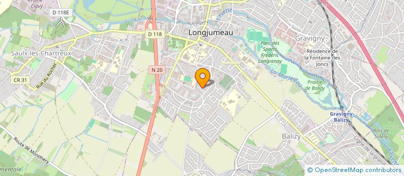 localisation de l'entreprise EXCELLENCE PARIS VTC à LONGJUMEAU
