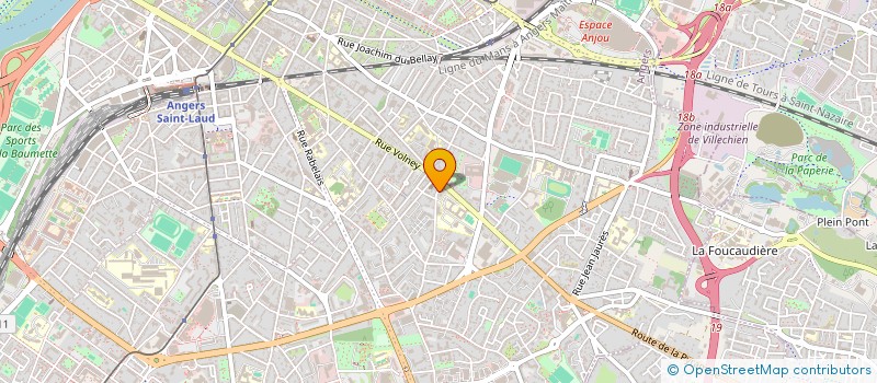 localisation de l'entreprise EXCELLENCE PRO PAYS DE LA LOIRE à ANGERS