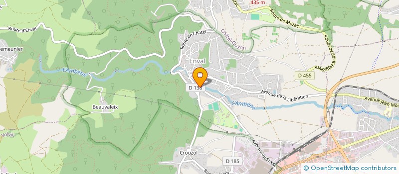 localisation de l'entreprise EXCELLENCE QSE  ENVAL