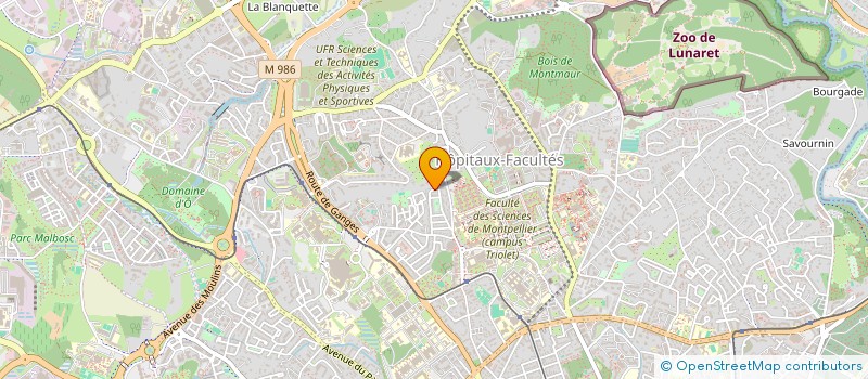localisation de l'entreprise EXCELLENCE SANTE OCCITANIE à MONTPELLIER