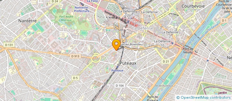 localisation de l'entreprise EXCELLENCE SCI  PUTEAUX