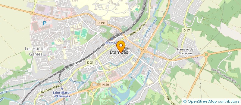 localisation de l'entreprise EXCELLENCE SUD ESSONNE VOLLEY BALL  ETAMPES