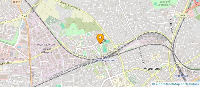 localisation de l'entreprise EXCELLENCE TELECOM ET ENERGIE  ARGENTEUIL