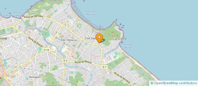 localisation de l'entreprise EXCELLENT RIZ  CAYENNE