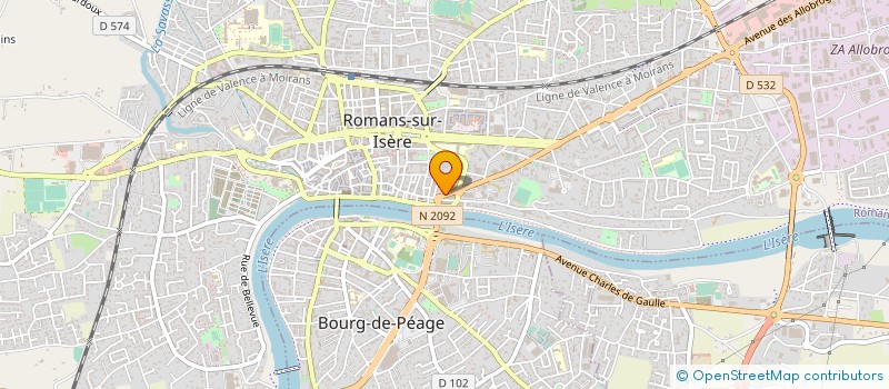 localisation de l'entreprise EXCELLENTE PLUME à ROMANS-SUR-ISERE