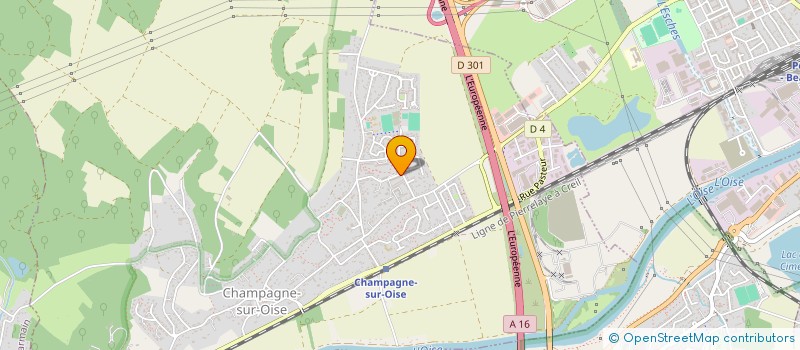 localisation de l'entreprise EXCELLER  CHAMPAGNE-SUR-OISE